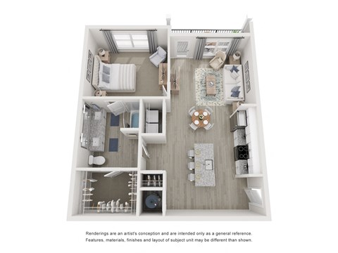 a 1 bedroom floor plan  woodland commons apartments